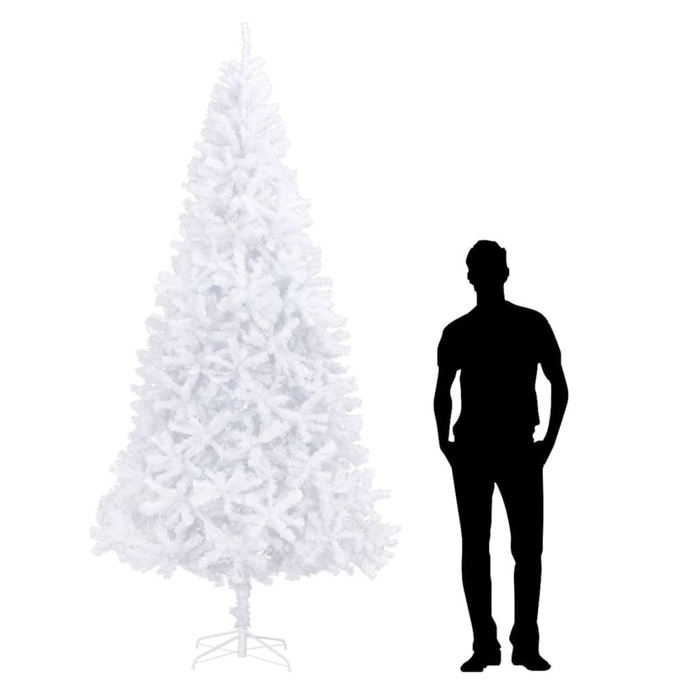 Artificial Christmas Tree Holiday Decoration Green/White Multi Sizes