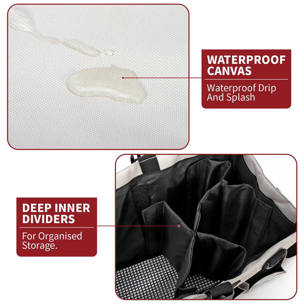 Cleaning Caddy Multifunctional Storage Organiser Bag w Handle & Straps