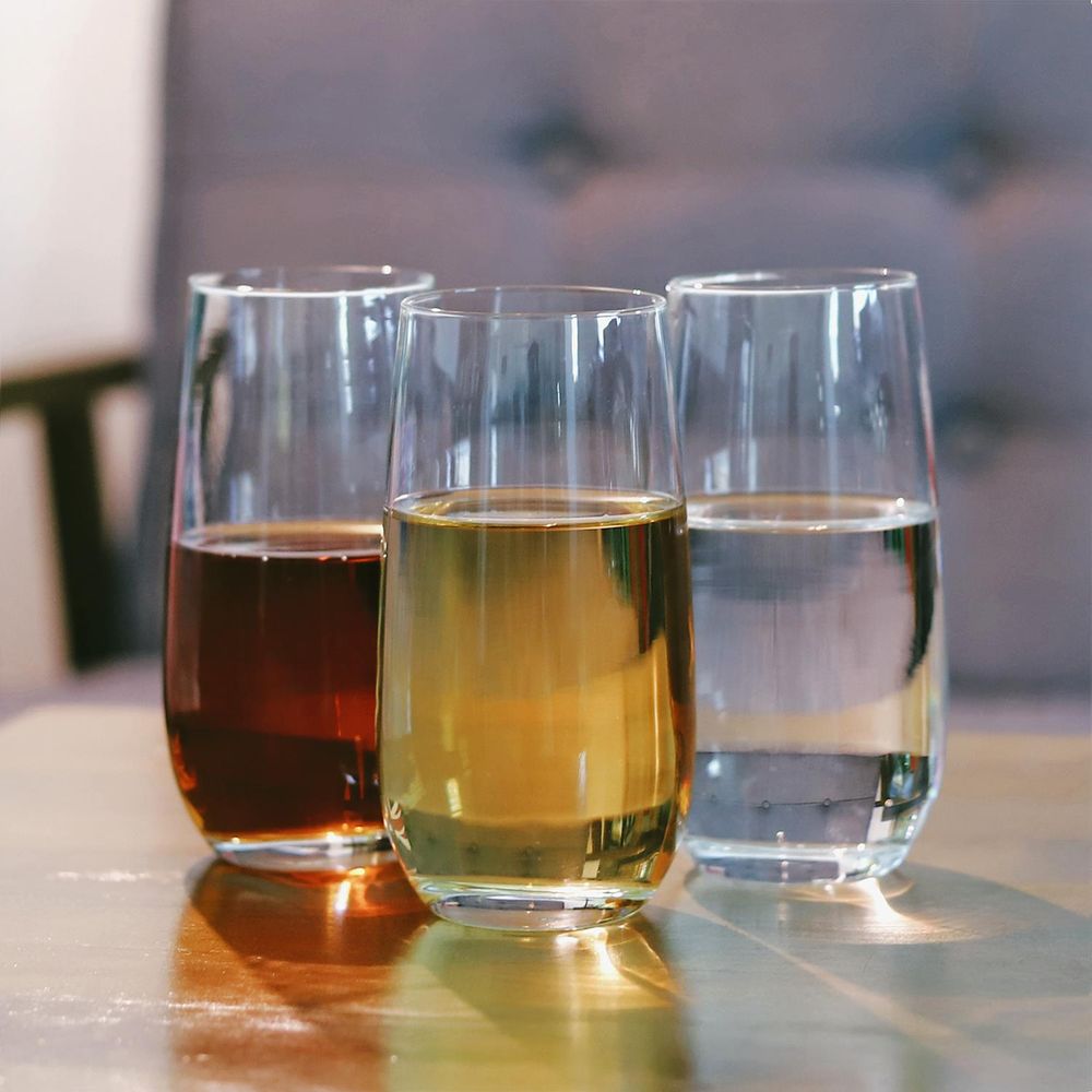 Set of 6 Traditional Esteem Highball Glass Tumblers - 490ml (16.5oz) Highball Glasses
