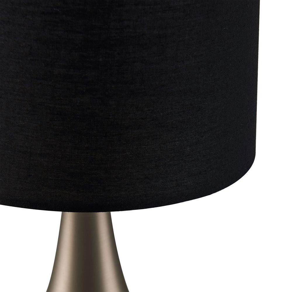 Table Lamp with Tap Touch Control Sensor, Standing Lamp in Black