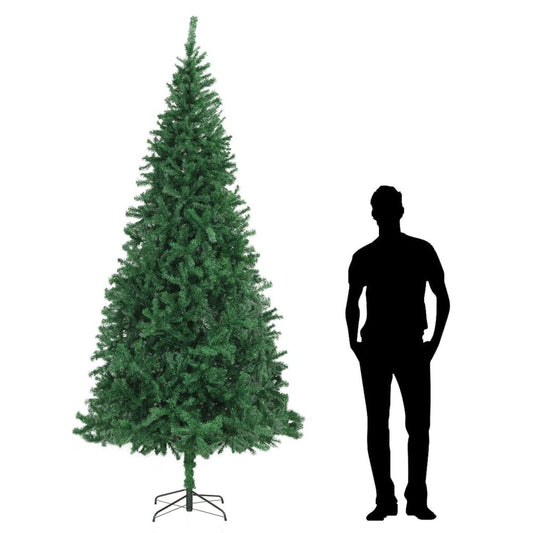 Artificial Christmas Tree Holiday Decoration Green/White Multi Sizes