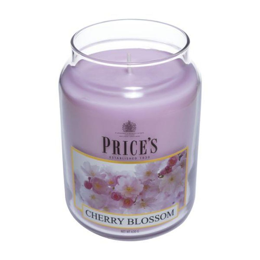 Price's Large Jar Cherry Blossom Scent PBJ010606
