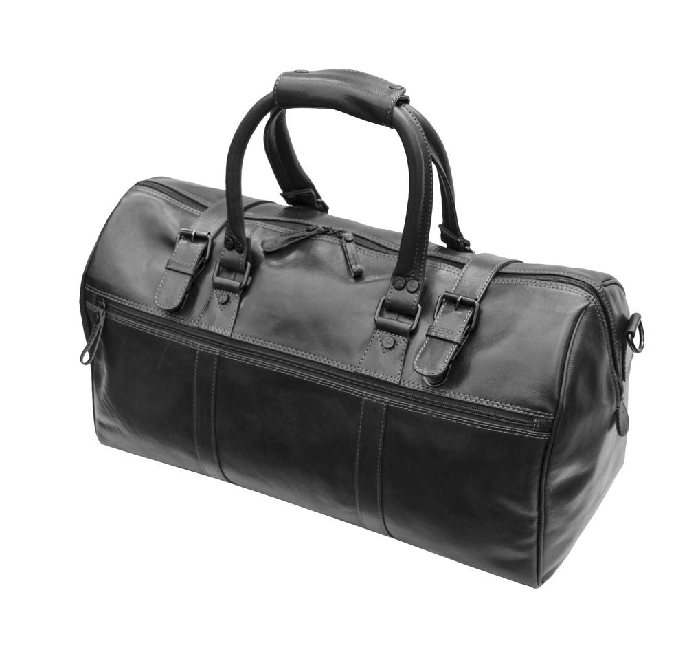 Primehide Mens Small Leather Weekend Travel Holdall Overnight Gym Duffle Bag 568
