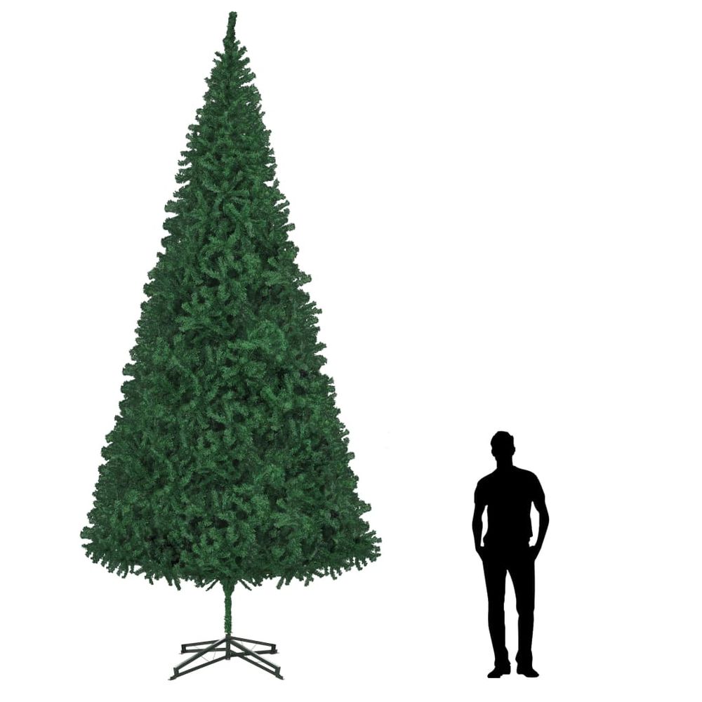 Artificial Christmas Tree Holiday Decoration Green/White Multi Sizes