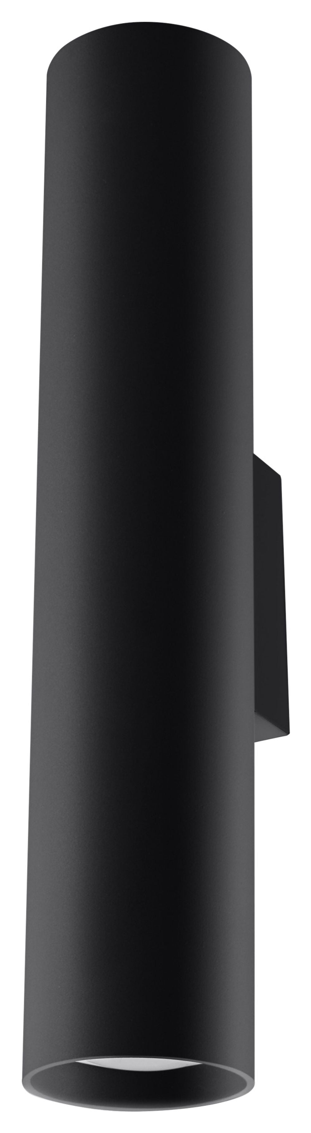 Wall Lamp LAGOS 2 Black Round Tube Shape Modern Loft Design LED GU10