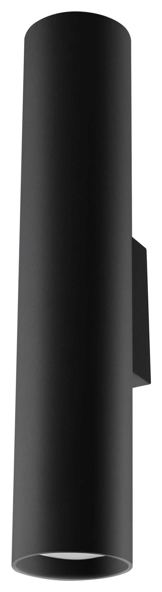 Wall Lamp LAGOS 2 Black Round Tube Shape Modern Loft Design LED GU10