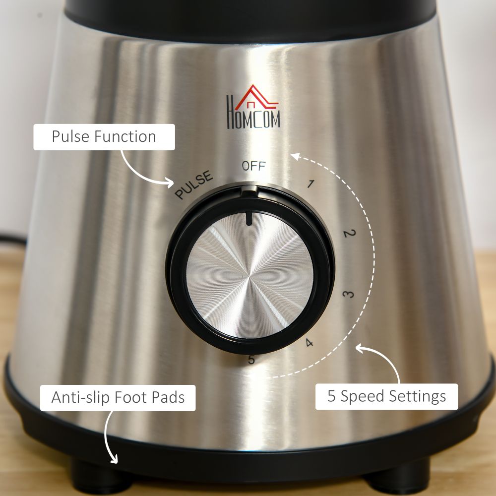 4 In 1 Blender Smoothie Maker w, 5 Speed Setting 1.5L Mix Cup for Crushing Ice