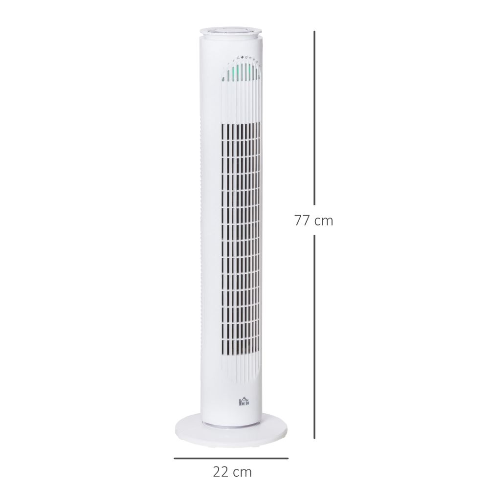 30'' Tower Fan with 3 Speed 3 Mode 10h Timer 70 Oscillation Remote Controller