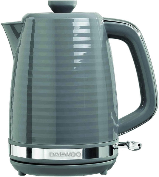 Daewoo Hive 1.7L 3KW Textured Kettle Kitchenware Grey